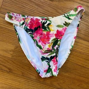 Floral Forever 21 High Leg Bikini Bottoms